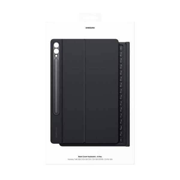 Samsung Galaxy Tab S10 Plus / S9 Plus Book Cover with Keyboard - Black - Image 3