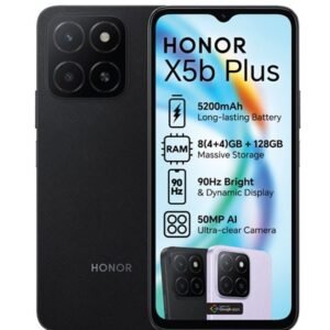 Honor X5b Plus 128GB 4G Dual Sim Smartphone Midnight Black - 50MP Camera